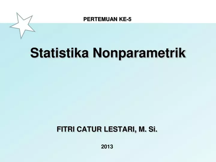 statistika nonparametrik