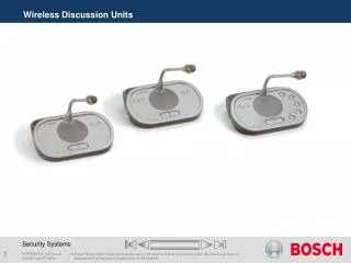 Wireless Discussion Units