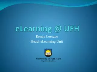 eLearning @ UFH
