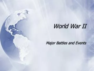 World War II