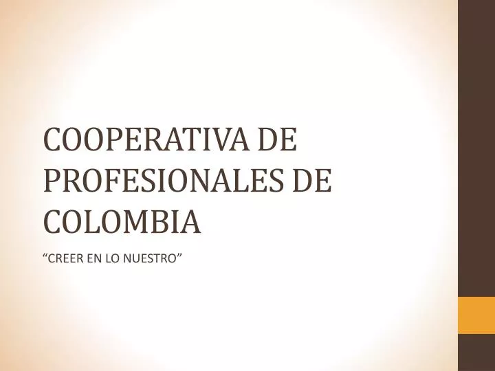 cooperativa de profesionales de colombia