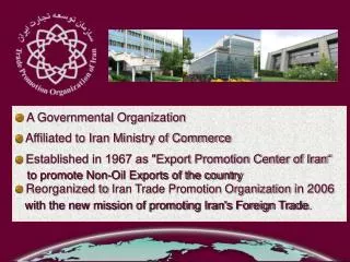 A Governmental Organization Affiliated to Iran Ministry of Commerce