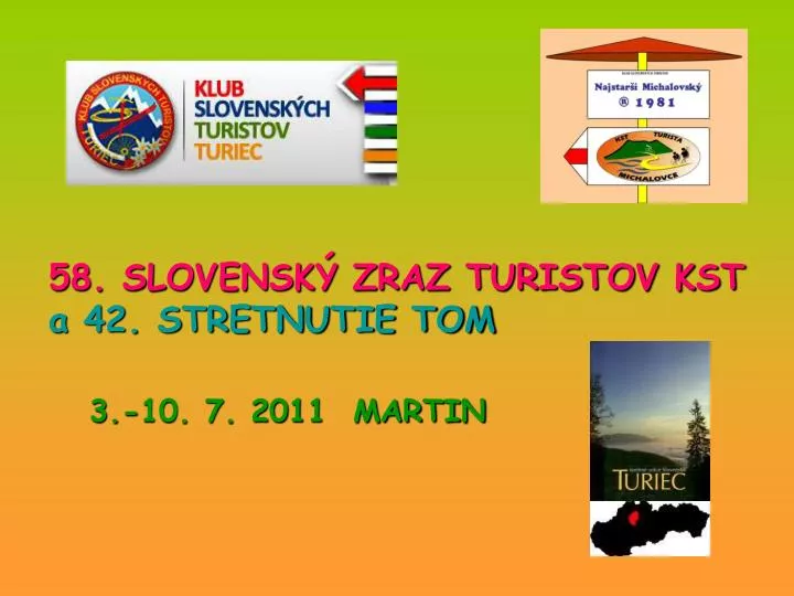 58 slovensk zraz turistov kst a 42 stretnutie tom