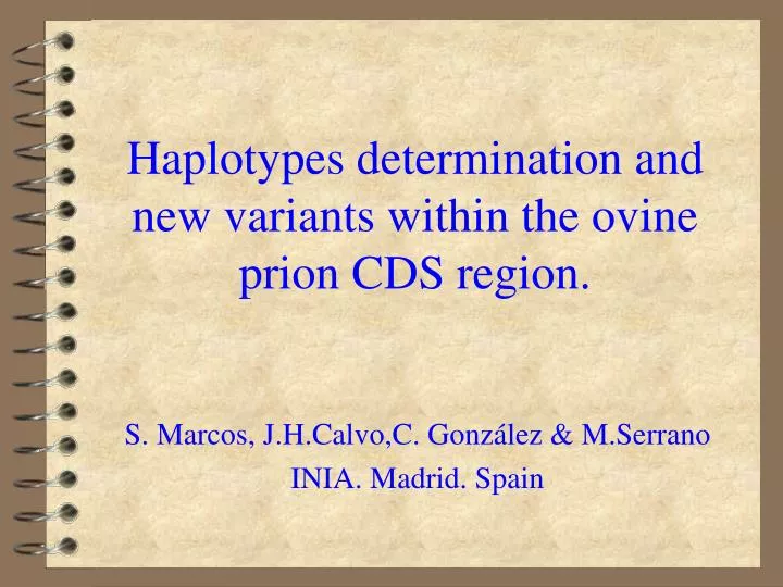 haplotypes determination and new variants within the ovine prion cds region