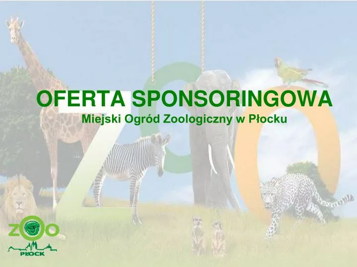 oferta sponsoringowa miejski ogr d zoologiczny w p ocku