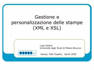 gestione e personalizzazione delle stampe xml e xsl