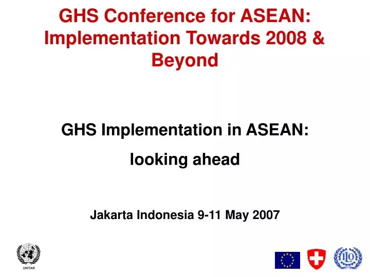 ghs conference for asean implementation towards 2008 beyond