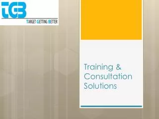Training &amp; Consultation Solutions
