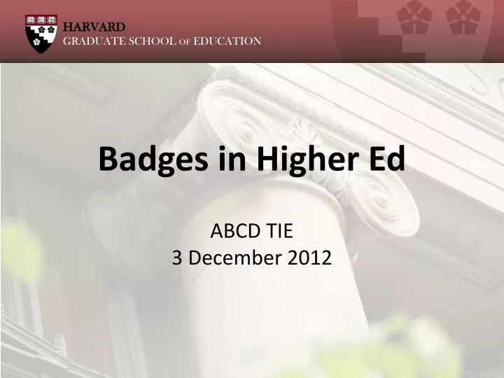badges in higher ed