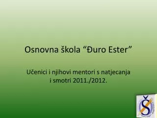 osnovna kola uro ester