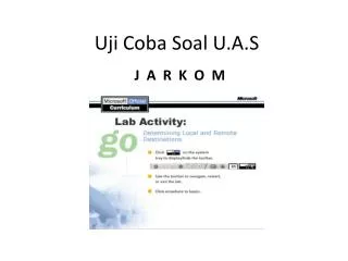 uji coba soal u a s