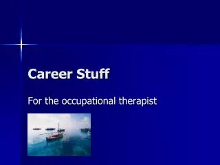 career stuff