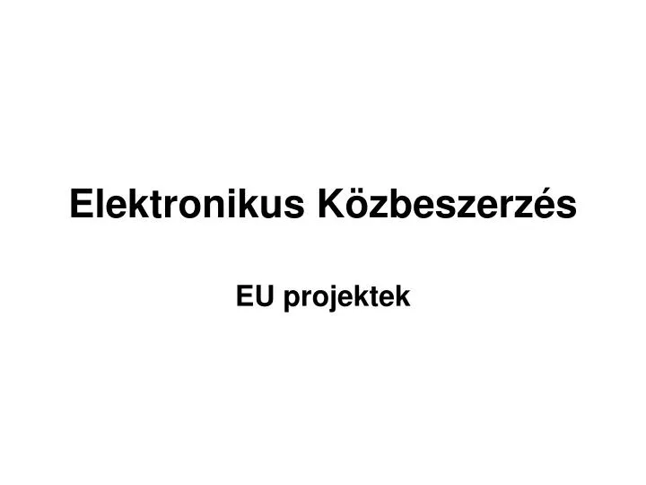 elektronikus k zbeszerz s