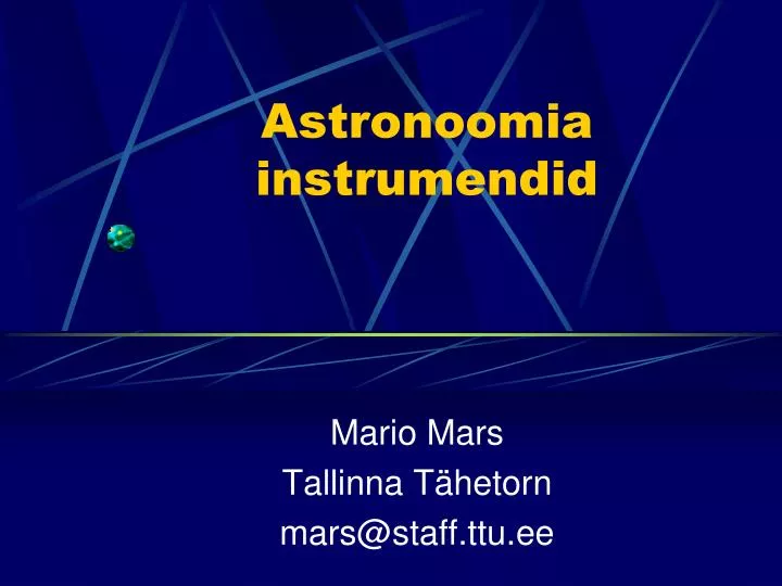 astronoomia instrumendid