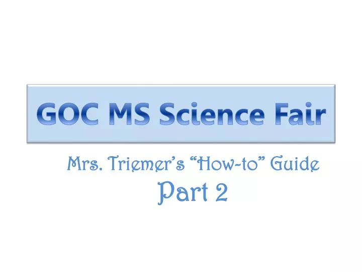 goc ms science fair