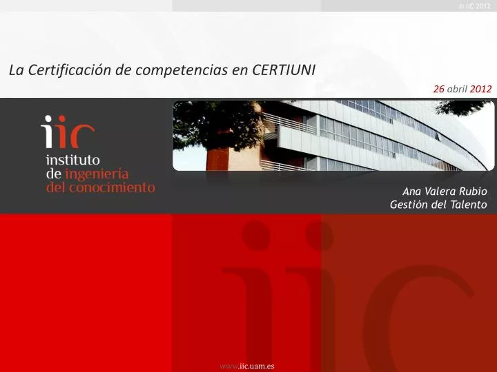 la certificaci n de competencias en certiuni