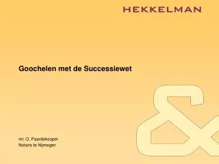 goochelen met de successiewet