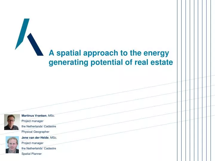 a spatial approach to the energy generating potential of real estate