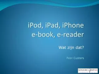 ipod ipad iphone e book e reader