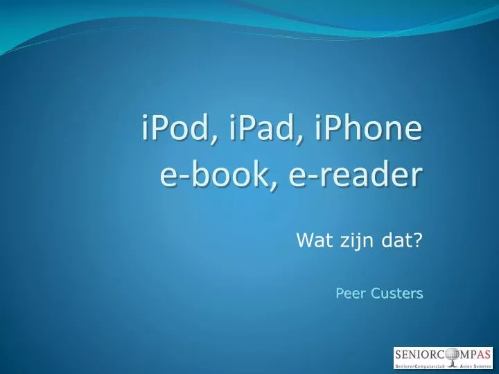 ipod ipad iphone e book e reader