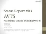 Status Report #03 AVTS Automated Vehicle Tracking System - slide 1