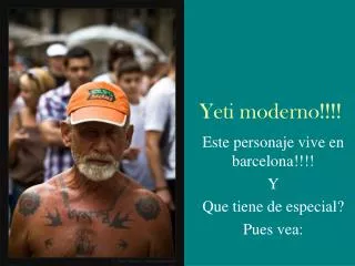 yeti moderno