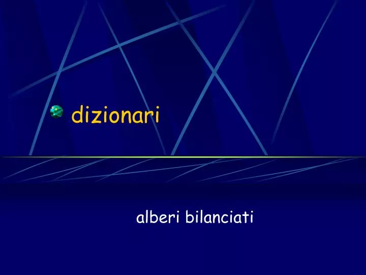 dizionari