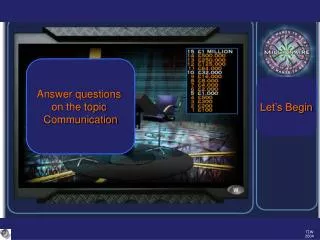 Answer questions on the topic Communication