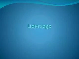 liderazgo