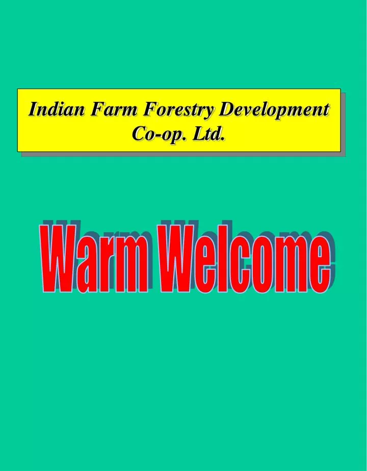 indian farm forestry development co op ltd