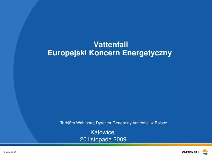 vattenfall europejski koncern energetyczny