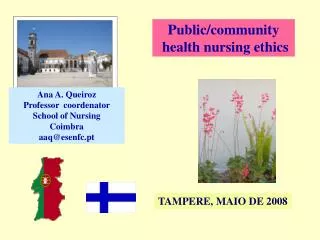 Public/community health nursing ethics
