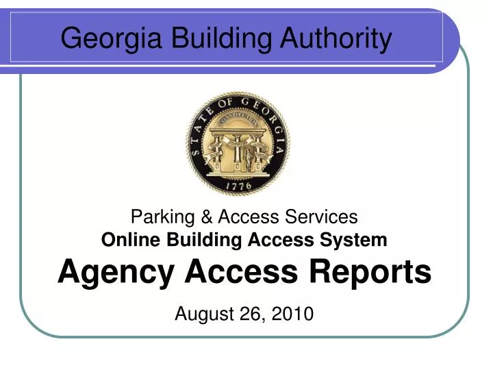 georgia building authority