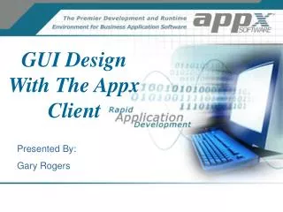 GUI Design With The Appx Client