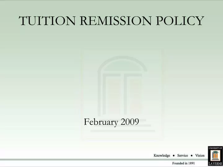 tuition remission policy