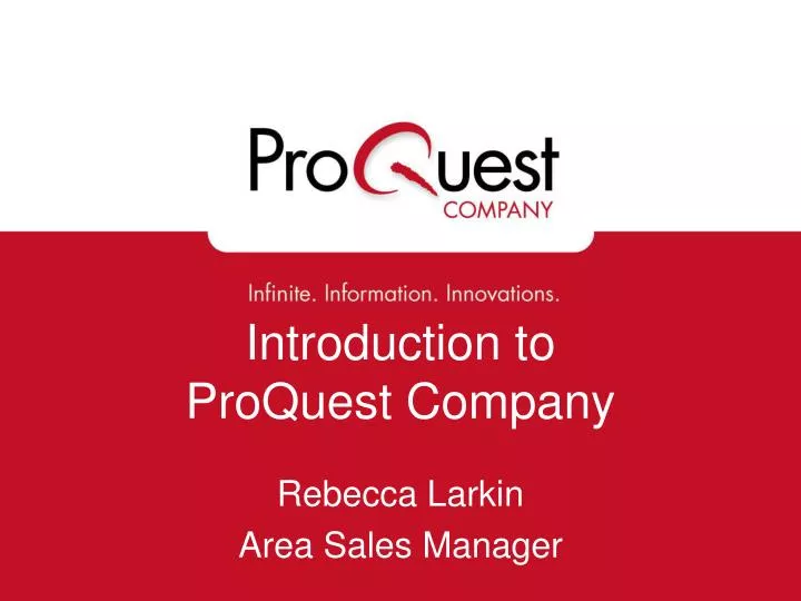 introduction to proquest company