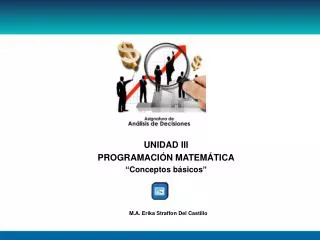 unidad iii programaci n matem tica