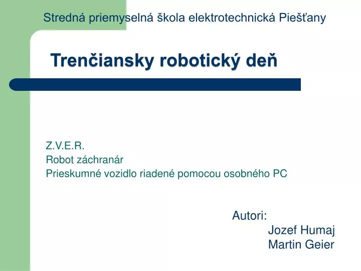 tren iansky robotick de