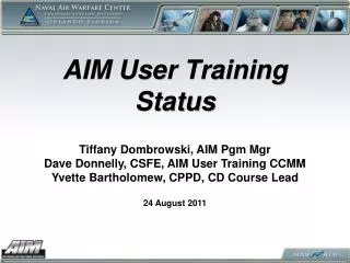 AIM User Training Status