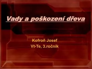 vady a po kozen d eva