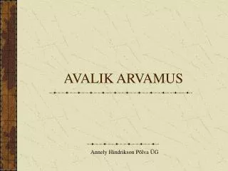 avalik arvamus