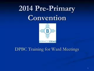 2014 Pre-Primary Convention
