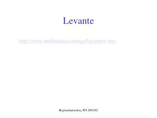 levante
