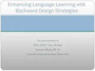 enhancing language learning with backward design strategies
