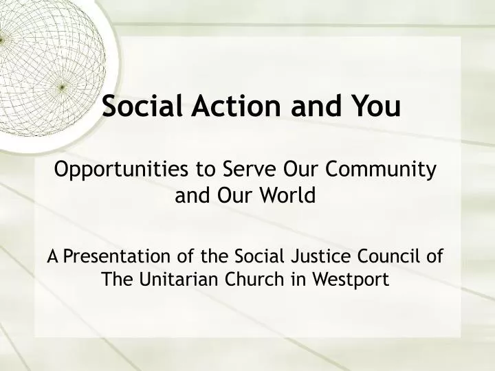 social action and you