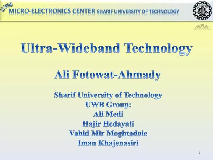 ultra wideband technology