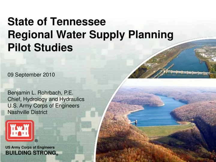 state of tennessee regional water supply planning pilot studies