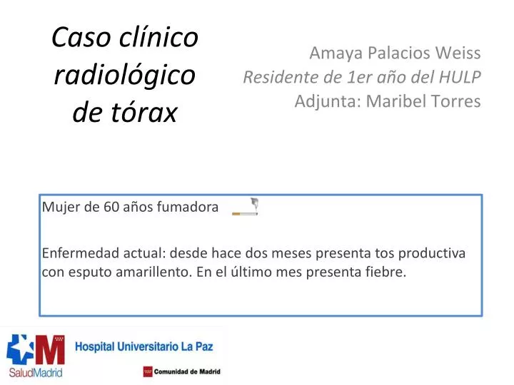 caso cl nico radiol gico de t rax