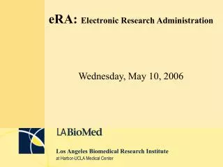 eRA: Electronic Research Administration