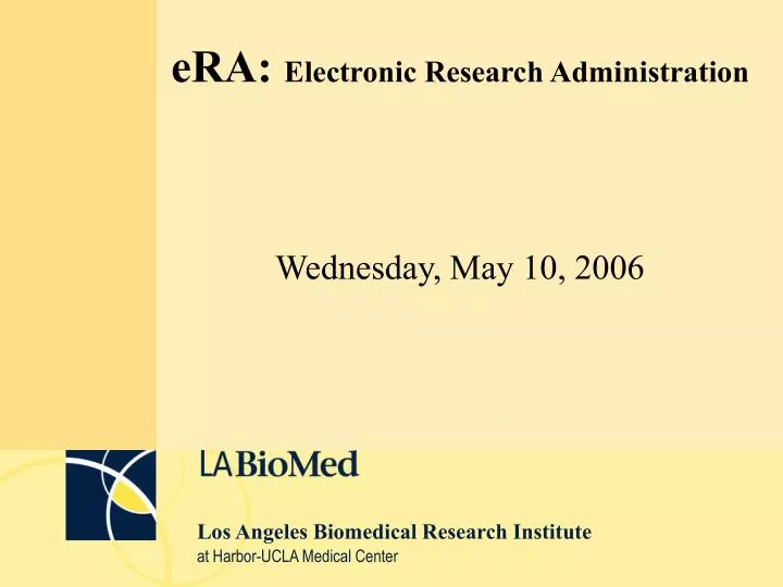 era electronic research administration